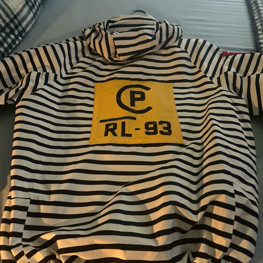 Polo by Ralph Lauren Striped Jacket with Yellow Accent